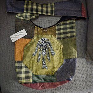 women's large Multicolor Kathmandu Dream Catcher Hobo Bag